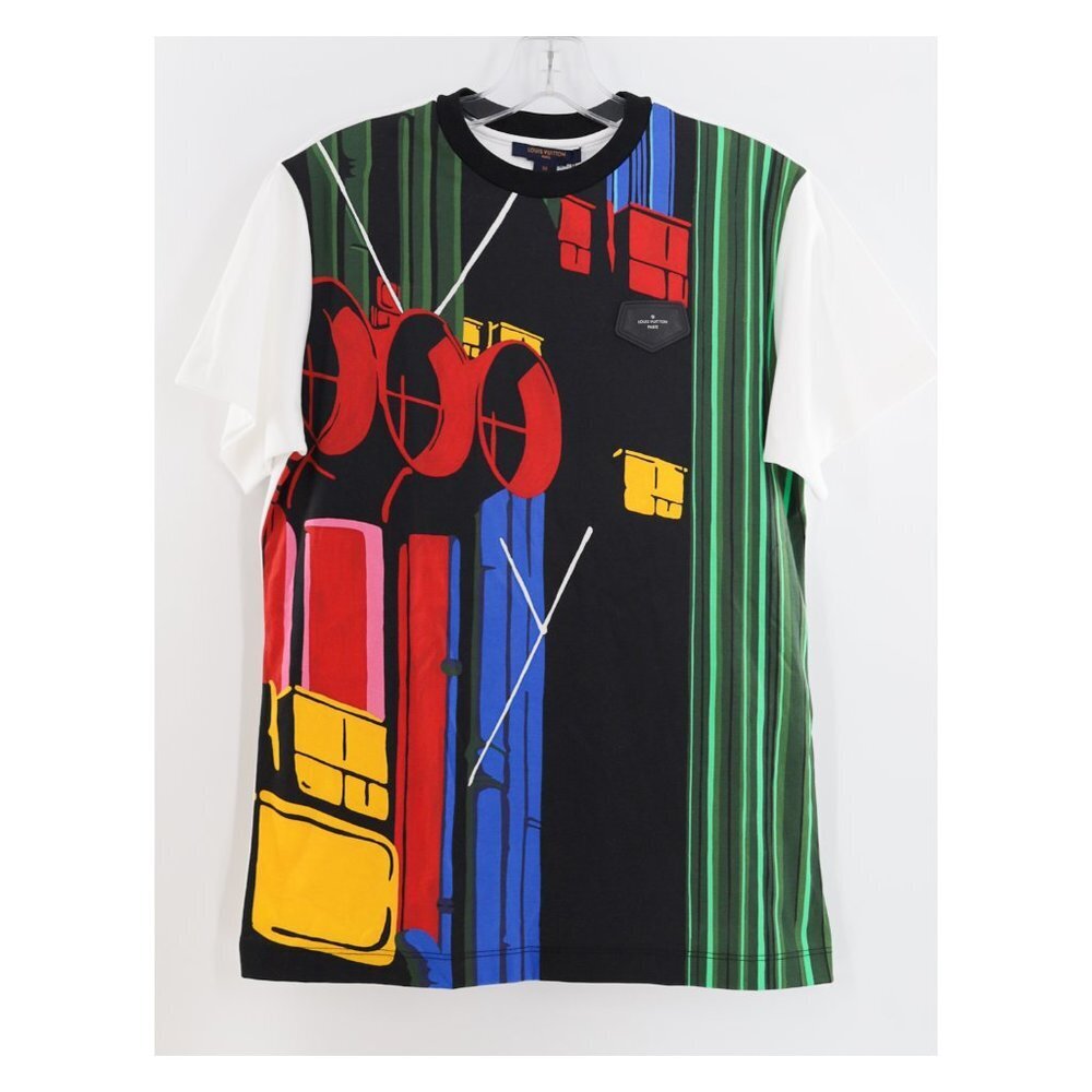 LOUIS VUITTON NWT 2019 Caeda Pompidou Souvenir Cotton T-shirt Unisex - Picture 4 of 10
